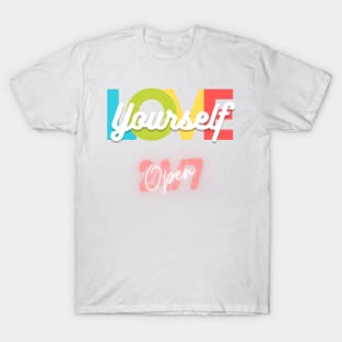 Love Yourself 24/7 Open T-Shirt